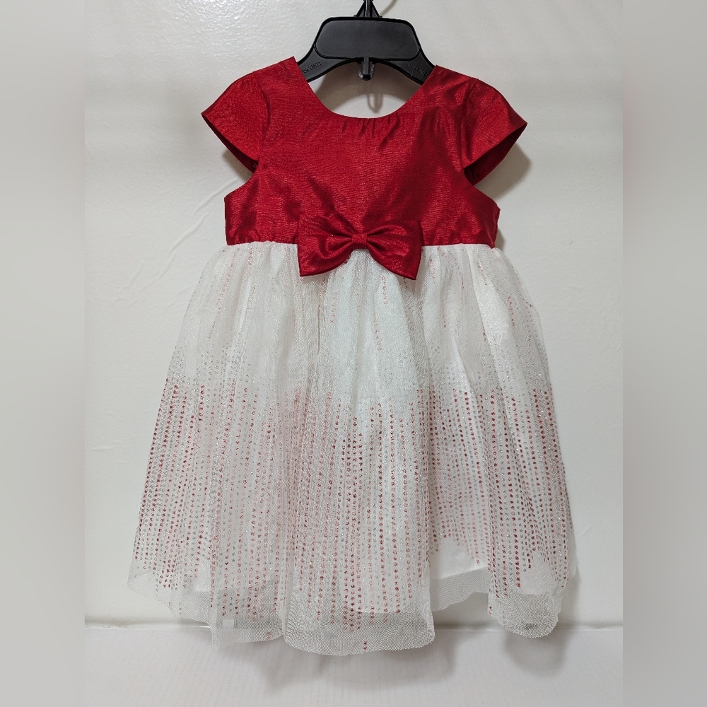 SZ 12 Mo Special Occasion by Marmellata Infant Girl's Red/White Holiday Dress